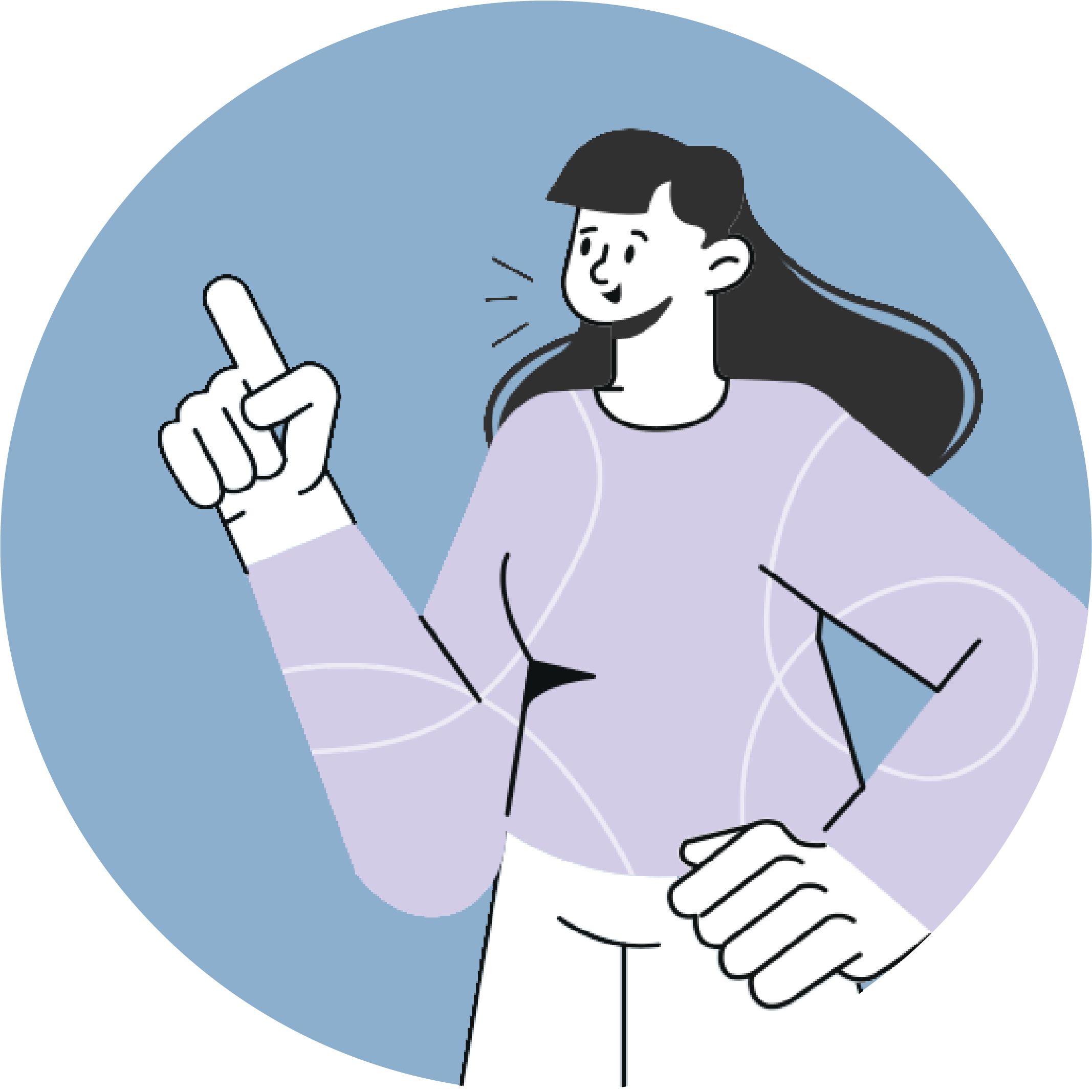 Garota Apontando Garota Apontando